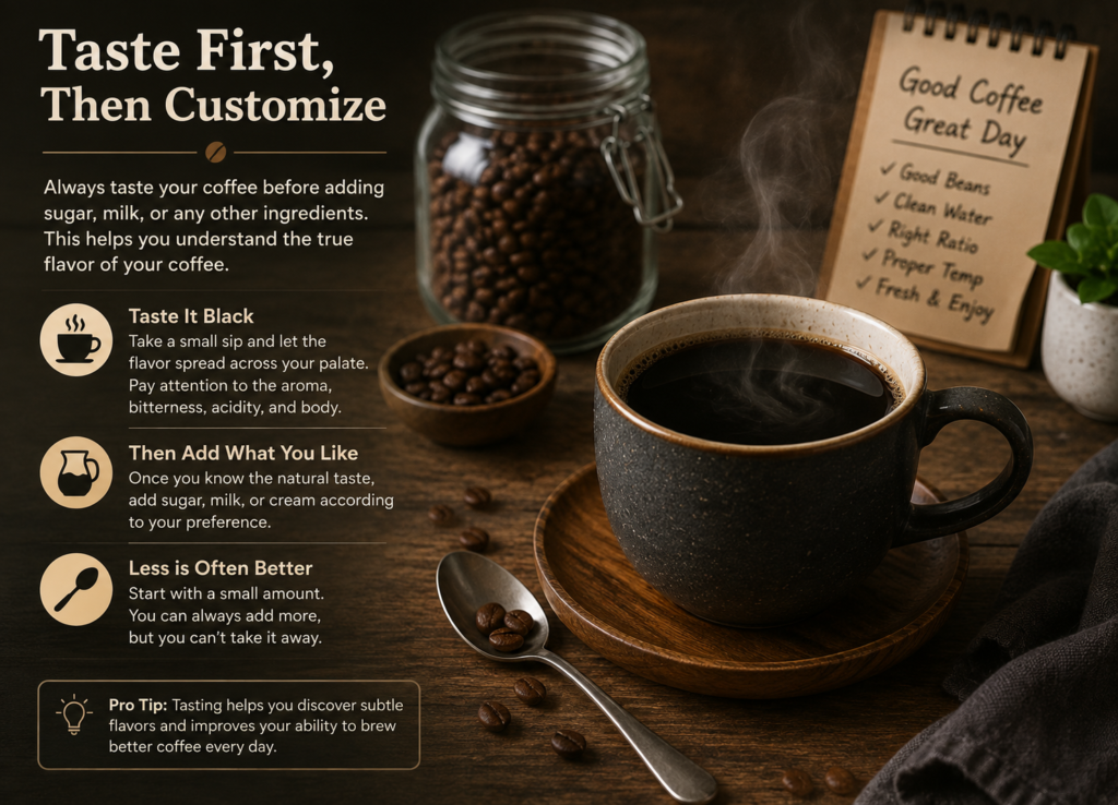 Add Milk for a Creamier Coffee