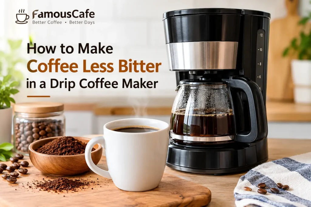 How to make coffee less bitter in a drip coffee maker